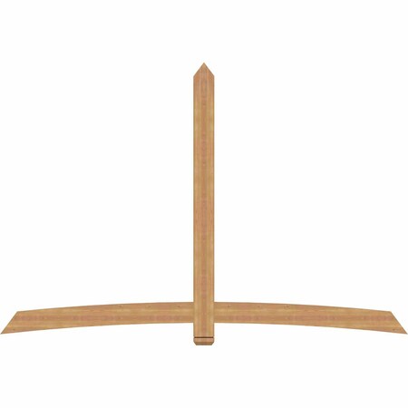 Ekena Millwork Bellingham Timber Gable Bracket, Western Red Cedar, 108"W x 72"H x 1 1/2"D x 5 1/2"F, 16/12 Pitch GBW108X72X0206BEL00SWR